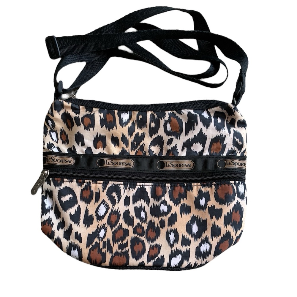 LeSportsac Leopard Print Crossbody Bag with Adjustable Strap